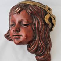Wandmaske 60er Jahre Achatit Mädchen mit Haarband Bild 5