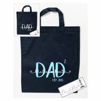 Personalisierte Baumwolltasche, Geschenkidee für den stolzen Papa bzw. Dad Bild 1