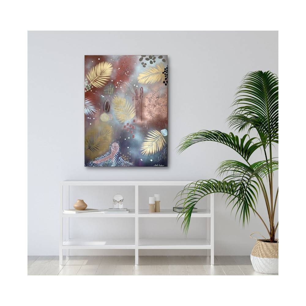 "CRAZY WILD BERRIES" 60 x 80 cm Acrylbild Bild 1