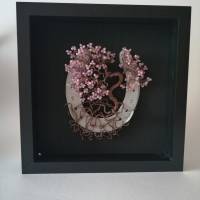 Kirschblütenbaum als Drahtbaum im Bonsai Look mit Hufeisen/ Geschenk zur Hochzeit & Taufe/ Dekoration für zu Hause Bild 5