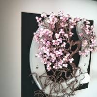 Kirschblütenbaum als Drahtbaum im Bonsai Look mit Hufeisen/ Geschenk zur Hochzeit & Taufe/ Dekoration für zu Hause Bild 6
