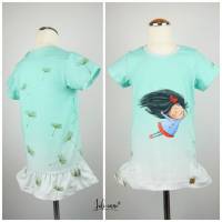 Shirt Kurzarm "Carina" Mädchen mit Pusteblumen Mint Bild 1