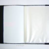 Zeugnismappe-Einschulung-Urkunden-Zeugnishülle Geschenk, 20 eingeschweißte Seiten für 40 Zeugnisse aus Filz grau-meliert Bild 4