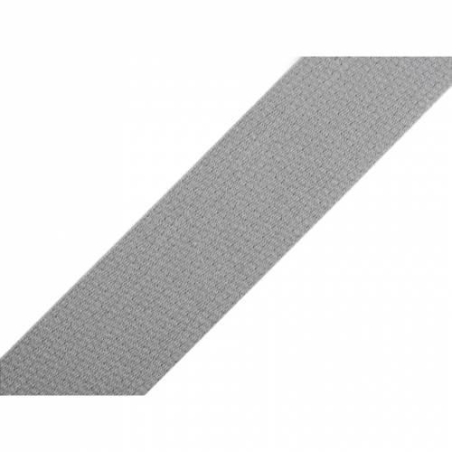 Gurtband hellgrau, Baumwolle 30 mm,  Meterware