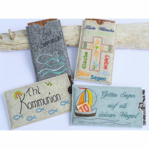 Stickdatei Kommunion ITH Schokohülle SET