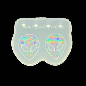 Ear studs Alien silicone mold Special Effect 2 pieces set for ear studs Bild 1