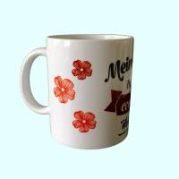 weiße bedruckte Kaffee-Tasse für die liebste Oma der Welt,kreativer Spruch auf Oma`s liebster Tasse, Bild 6