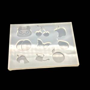 Mini garden stud earrings silicone mold shaker inlay Bits Bild 1