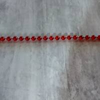 Tolle Halskette aus roten Achat-Perlen Bild 3