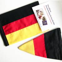 Wimpel, Autowimpel, Fahrradwimpel, kleine Deutschland-Fahne Auto, schwarz rot gold, Balkonfahne, Flagge Deutschland Bild 1