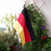 Wimpel, Fußball-Party, Autowimpel, Fahrradwimpel, Deutschland-Fahne, schwarz rot gold, Balkonfahne, Flagge Deutschland Bild 1