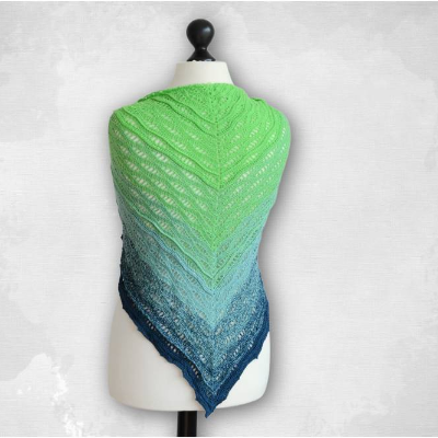 Häkelanleitung Dreieckstuch MIAMI – Sommerliches Wellenmuster einfach häkeln