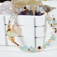 Damen Armband aus Morganit, Aquamarine, Aventurin, Beryll Bild 4