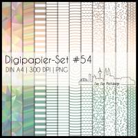 Digipapier Set #54 (braun, orange, beige, grün) abstrakte & geometrische Formen  zum ausdrucken, plotten, basteln & mehr Bild 1