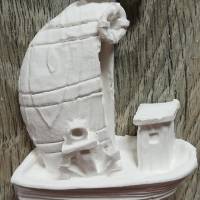 1 Gips Figur zum Bemalen, Gipsform, Segelschiff Boot, maritim neu Bild 5