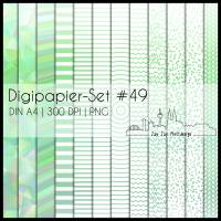 Digipapier Set #49 (grün) abstrakte und geometrische Formen zum ausdrucken, plotten, scrappen, basteln & mehr Bild 1
