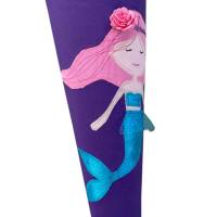 Schultüte Meerjungfrau, Schultüte Stoff, Stoff-Schultüte, Schultüte Mädchen in lila Bild 3