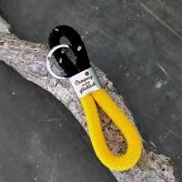 Schlüsselanhänger aus Segelseil für Camper und Weltenbummler mit silberfarbenem Schlüsselring Bild 5