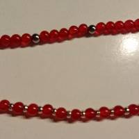 Tolles Armband aus roten Achat-Perlen Bild 3