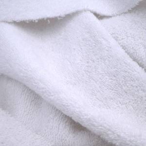 Frottee Bio-Baumwolle,  uni weiß, 155 cm Breite, weich & kuschelig Bild 1