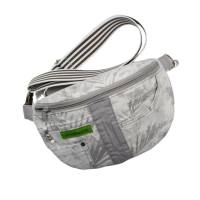 Bauchtasche "Lili"  in grau, trendiger Body-Bag, Hüfttasche im Upcycling, Umhängetasche, Festivaltasche, Cross Bild 3