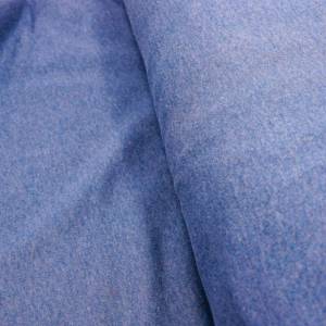 Sweatstoff in Jeansblau aus Bio-Baumwolle, elastisch Bild 1