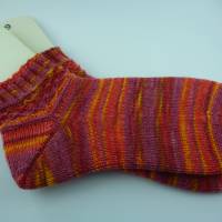 Socken handgestrickt 38/39, Kurz-Socke, Socken mit kurzerm Schaft Bild 7