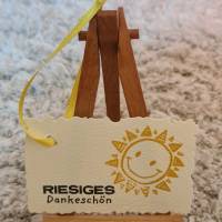 Geschenkanhänger - Riesiges Dankeschön - Sonne - 5 Stück Bild 1