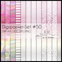 Digipapier Set #50 (altrosa, beige & grau) abstrakte & geometrische Formen  zum ausdrucken, plotten, basteln & mehr Bild 1