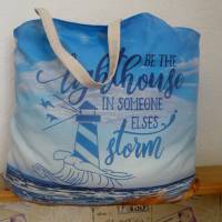 Shopper Bag XXL /  Stofftasche / Strandtasche  im maritimen Style Bild 4