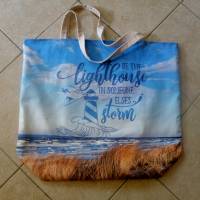 Shopper Bag XXL /  Stofftasche / Strandtasche  im maritimen Style Bild 6