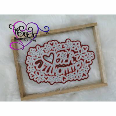 3D Plotterdatei "Herzlich Willkommen" SVG/DXF