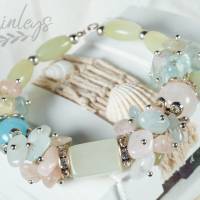 Damen Armband, Sommer, Frühling, zarte pastell Farben Bild 3