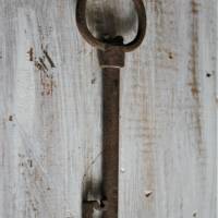grosser alter Schlüssel mit Vintage Patina B Bild 5