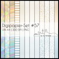 Digipapier Set #57 (hellbraun, beige, blaugrau) abstrakte & geometrische Formen  zum ausdrucken, plotten & mehr Bild 1