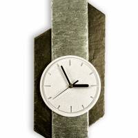 Moderne Wanduhr „Jonas“. Uhr aus Naturschiefer. Edles Design für ihr Wohnzimmer. Handarbeit aus Deutschland. Bild 1