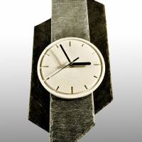 Moderne Wanduhr „Jonas“. Uhr aus Naturschiefer. Edles Design für ihr Wohnzimmer. Handarbeit aus Deutschland. Bild 4