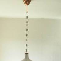 Lampenschirm mit Kettenaufhängung und Baldachin Keramik Vintagestil Wohnungsdekoration Bild 2