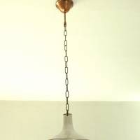 Lampenschirm mit Kettenaufhängung und Baldachin Keramik Vintagestil Wohnungsdekoration Bild 3