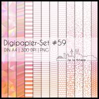 Digipapier Set #59 (altrosa, pink, orange) abstrakte & geometrische Formen  zum ausdrucken, plotten & mehr Bild 1
