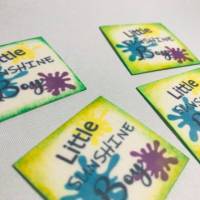 Motiv-Label Little Sunshine Set  Label/Patches aus Snappap 4 Stk. Bild 1