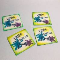 Motiv-Label Little Sunshine Set  Label/Patches aus Snappap 4 Stk. Bild 2
