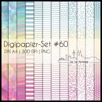 Digipapier Set #60 (blau, gelb, pink) abstrakte & geometrische Formen  zum ausdrucken, plotten & mehr Bild 1