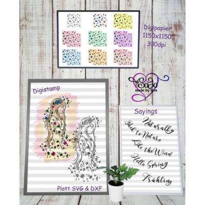 TiSaJa - Set Plotterdatei und Digistamp 