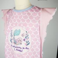 Sommer Shirt - Tunika "Birdee" mit coolen Flügelärmeln Einschulung Meerjungfrau 1. Klasse Bild 2