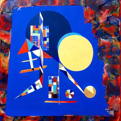 Sichtweisen - Original Ölmalerei + Malerei mit heißem Wachs (Encaustic)