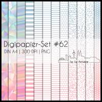 Digipapier Set #62 (blaugrau, lachs) abstrakte & geometrische Formen  zum ausdrucken, plotten & mehr Bild 1