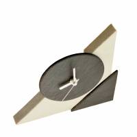 Moderne Deko-Uhr „Lukas“. Tischuhr aus Schiefer und Sandstein. Angesagtes Design. Top Geschenkidee. Unikat. Bild 4