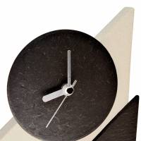 Moderne Deko-Uhr „Lukas“. Tischuhr aus Schiefer und Sandstein. Angesagtes Design. Top Geschenkidee. Unikat. Bild 5