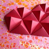 Bubbly heart // Origami-Herz Objektrahmen Bild 4